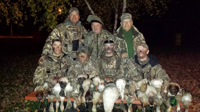 Duck hunting at Cozy Corner Cottages in Onalaska, Wisconsin
