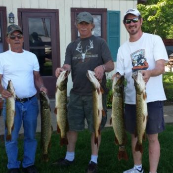Northern Pike Catch at Cozy Corner Cottages in Spring 2014